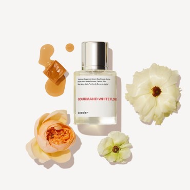 Dossier - Gourmand White Flowers - Eau de Parfum - Inspired by Viktor&Rolf's Flowerbomb - Perfume Luxury - Pure Infused - Paraben Free - Vegan - For Women Men Unisex - Fragrance 1,70z (Spray 50ml)