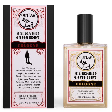 The Cursed Cowboy Clove & Campfire Spray Cologne | Smolder Bolder | Natural Ingredients | Outlaw Mens and Womens Cologne (3.3 Fl Oz)
