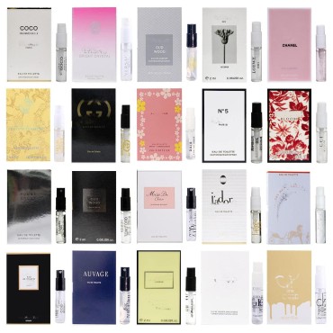 durcrcc 20 Piece Designer Fragrance Samples, Women's Designer Fragrance Sampler Collection, Luxury High-End Perfume Vials for Women, Mini Perfume Samples Gift for Girlfriend, Wife, or Mother