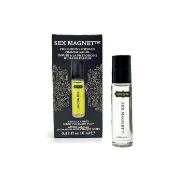KAMA SUTRA Vanilla Amber Roll-on Pheromone Infused Roll-On Perfume Cologne - Unisex Fragrance For Men and Women - TSA Ready 10ml 0.33 fl oz. (Vanilla Amber)
