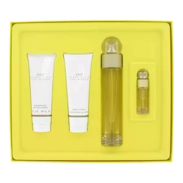 Gift Set - 3.4 oz Eau De Toilette Spray + 3 oz Shower Gel + 3 oz Body Lotion + .25 oz Mini EDT Spray