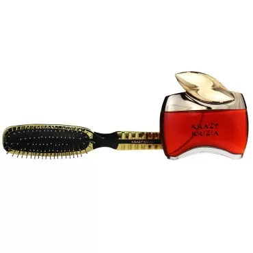 Krizia Krazy 2 Pc. Gift Set (Eau De Toilette Spray 3.4 Oz + Hair Brush) for Women By 3.4 Fl Oz