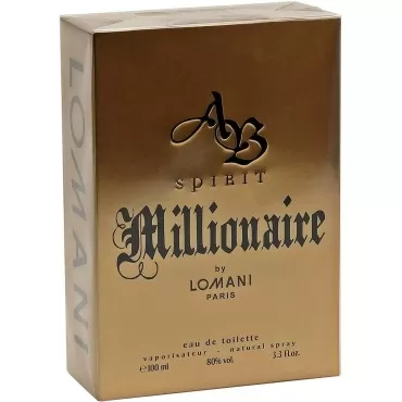 AB Spirit Millionaire By LOMNI Cologne for Men 3.3...