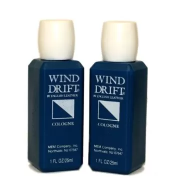 English Leather Wind Drift Cologne by Mem for Men. Cologne Splash 2 X 1.0 Oz / 2 X 30 Ml.