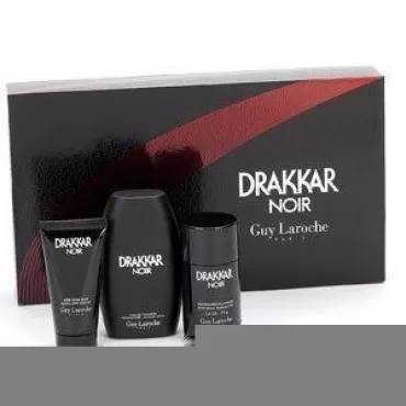 Drakkar Noir Cologne Gift Set for Men 3.4 oz Eau De Toilette Spray