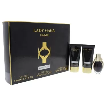 Lady Gaga Fame 3 Piece Gift Set (Eau de Parfum Spray, Body Lotion, Shower Gel)