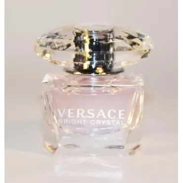 Versace Bright Crystal For Women Miniature Collectible 0.17 oz EDTBottle OnlyFree Name Brand Sample-Vials With Every Order