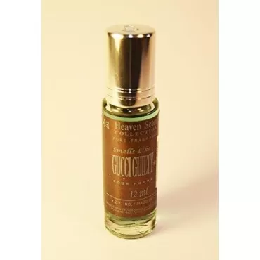 Heaven Scent Designer Oil Impression Of G U C C I Guilty For Men, 12mlLot Of 2Free Name Brand Sample-Vials With Every Order