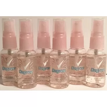 Degree Classic Romance Body Mist Spray Travel Size 6 Count 1 fl.oz. Each