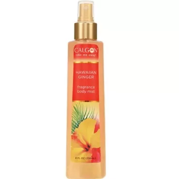 Calgon Hawaiian Ginger Fragrance Body Mist 8 oz ( Pack of 7)