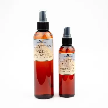 Grand Parfums Egyptian Musk Perfume Body Mist and Room Spray (4 Oz, Black Spray Cap)