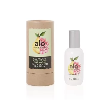 Fruits and Passion EAU FRAICHE 50ML, light, airy fresh spray perfume in warm weather by ALO (50ml / 1.69 fl.oz) (PEAR PEONY)
