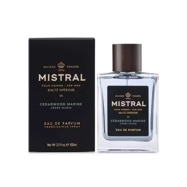 Mistral Men's Cologne, Cedarwood Marine, 3.4 Oz