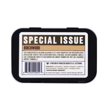 Duke Cannon Supply Co. Solid Cologne - Men's Concentrated Balm, 1.5 oz. (Birchwood)