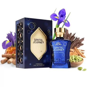 H HABIBI Santal Journey Sandalwood Cologne for Men - Woody, Warm, Sandalwood Perfume For Women - With Notes of Sandalwood, Oud & Amber Perfume - Romantic All-Weather Eau de Parfum Men