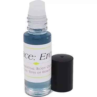Cultural Exchange Vrsc: Eros for Men Cologne Body Oil Fragrance [Roll-On - Clear Glass - 1/8 oz.]