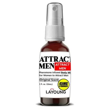 LAYOUNG [Attract Men] Pheromone Infused Body Spray Stronger For Women Formula