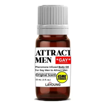 Gay LAYOUNG [Attract Men] Pheromone Infused Scented Body Oil For Men Stronger Formula