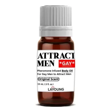 Gay LAYOUNG [Attract Men] Pheromone Infused Scented Body Oil For Men Formula