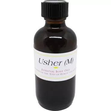Usher - Type for Men Cologne Body Oil Fragrance [Regular Cap - Brown Amber Glass - 2 oz.]