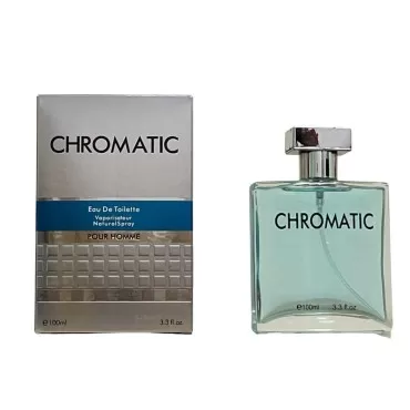 Twisha Chromatic Pour Homme Cologne for Men Eau de Toilette (Inspired by Azaro Chrome) 3.4oz/100ml Natural Spray, Long Lasting