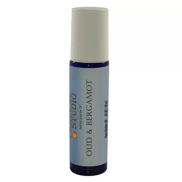 Perfume Studio 10ml Roll On Fragrance Oil Impression Compatible with (Oud and Bergamot)