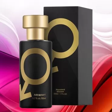 Utoimkio Golden Perfume for Men - 50ml/Pack, Romantic Glitter Perfume with Cologne Spray, Long Lasting (1 PCS)