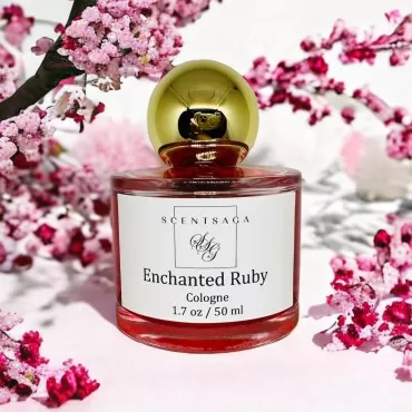 Scentsaga Enchanted Ruby Cologne For Women 1.7oz/ 50ml. Inspired by Lost Cherry. Warm & Sweet Gourmands