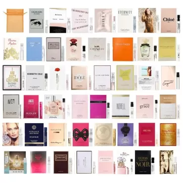 Generic 8 Women's Perfume Samples selected randomly with Organza Bag