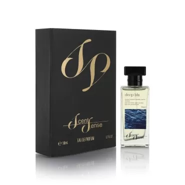Scent Sense DEEP BLU Perfume for men 50ML (1.7 Fl.oz) I Eau De Parfum with Bergamot, Apple, musk | Long Lasting Perfume for men I Gift for men I