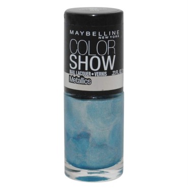 MAYBELLINE COLOR SHOW NAIL LACQUER METALLICS #80 BLUE BLOWOUT