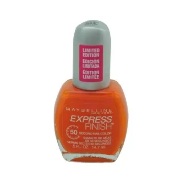 MAYBELLINE Express Finish Fast Dry Nail Enamel Orange Blazes (Orange Blazes)