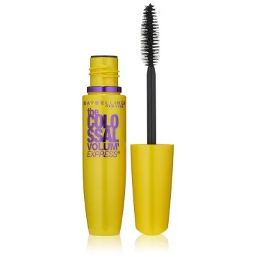 Maybelline New York Volum Express Colossal Washable Mascara, Glam Black, 2 Count
