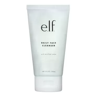 e.l.f. Daily Face Cleanser, Removes Impurities, Dirt & Makeup, Cleanses & Moisturizes Skin, 5 Fl Oz (150mL)