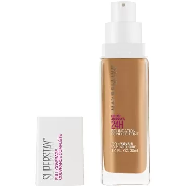 Maybelline Super Stay Full Coverage Liquid Foundation Makeup, Warm Sun, 1 Fl Oz