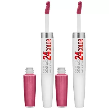 Maybelline SuperStay 24 2-Step Liquid Lipstick Makeup, Infinite Petal, 2 COUNT