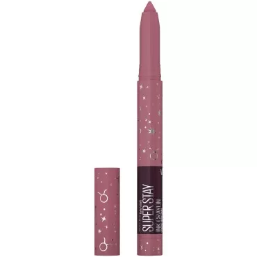 MAYBELLINE New York Super Stay Ink Crayon Matte Longwear Lipstick Makeup, Long Lasting Matte Lipstick with Built-In Sharpener, Into the Zodiac Limited Edition, Stay Exceptional, 0.04 oz.