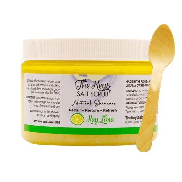 The Keys Sea Salt Scrub - Exfoliating Body Scrub w...