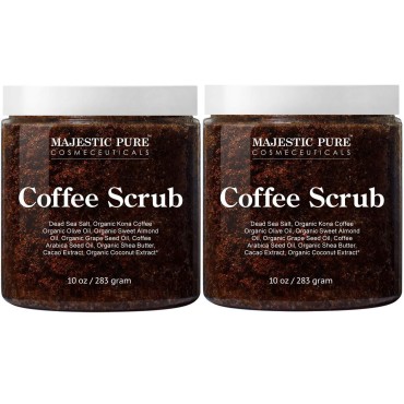 Majestic Pure Arabica Coffee Scrub - All Natural B...