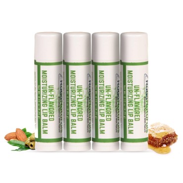 RaGaNaturals Unscented Lip Balm - 100% Natural Fra...