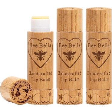 Bee Bella Lip Balm, Pomegranate Mango, 3 Pack - Hy...