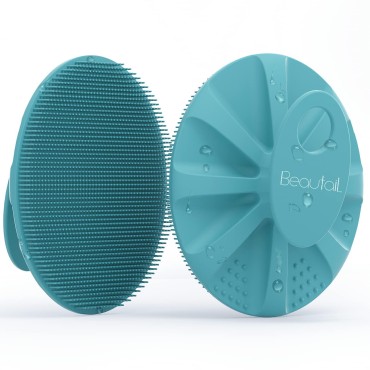 BEAUTAIL Silicone Body Scrubber Shower Bath Wash B...