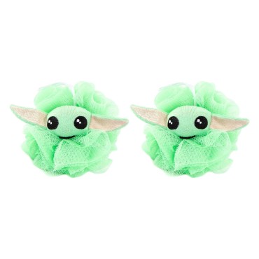 Star Wars The Mandalorian Grogu 2 Piece Loofah Set...