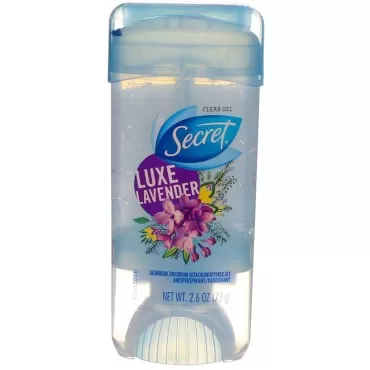 Secret Fresh Clear Gel Antiperspirant Deodorant, Luxe Lavender 2.6 oz (Pack of 3)