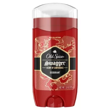 Old Spice Aluminum Free Deodorant for Men, Swagger Confidence and Amberwood, Red Collection, 3 Oz