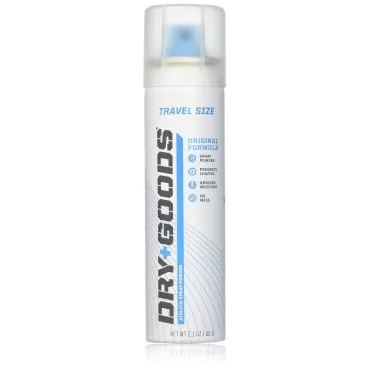 Dry Goods Athletic Spray Powder, Travel Size - Original, 2.1 oz