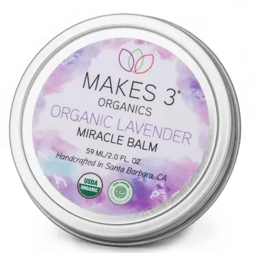 Makes 3 Organics Organic Miracle Body Balm, Lavender, 2 Fluid Ounce