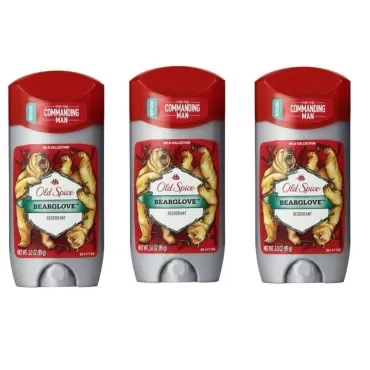 Old Spice Wild Collection Men's Deodorant, Bearglove 3 oz (Pack of 3)