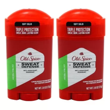 Old Spice Anti-Perspirant 2.6 Ounce Extra Fresh Soft Solid (76ml) 2 Pack