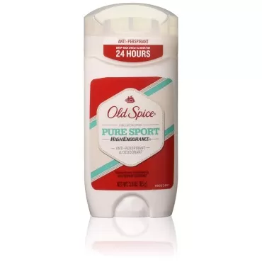 Old Spice High Endurance Invisible Solid Pure Sport Scent Men's Anti-Perspirant and Deodorant 3 Ounces (Pack of 4)